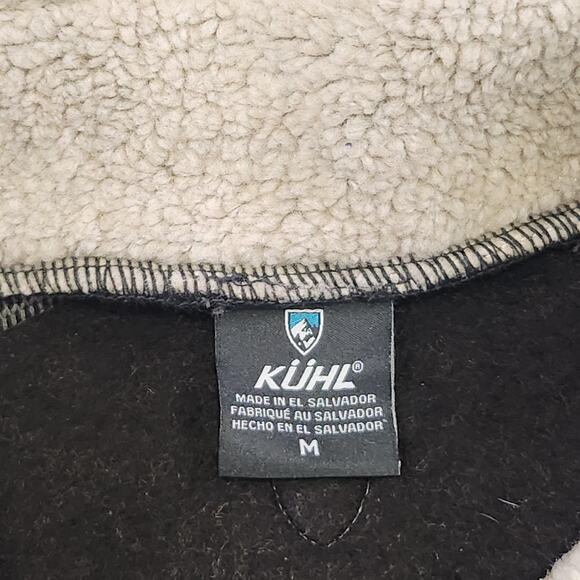 Kuhl Pullover Mens M Medium Europa 1/4 Zip Alfpaca Sherpa Fleece Sweater Jacket - Picture 5 of 12